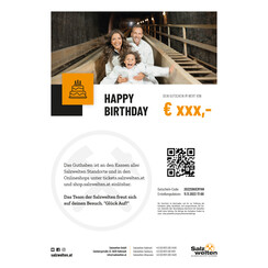 "Geburtstag" Wertgutschein