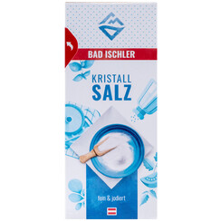 BAD ISCHLER Kristallsalz fein & jodiert 500g