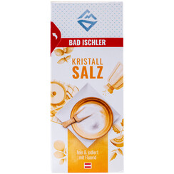 BAD ISCHLER Kristallsalz fein & jodiert mit Fluorid 500g
