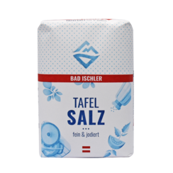 BAD ISCHLER Kristallsalz fein & jodiert 1kg