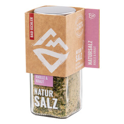 BAD ISCHLER Natursalz Knolle und Kraut im Streuglas